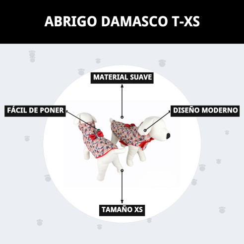 Abrigo Damasco T-XS: Estilo y Comodidad para tu Mascota