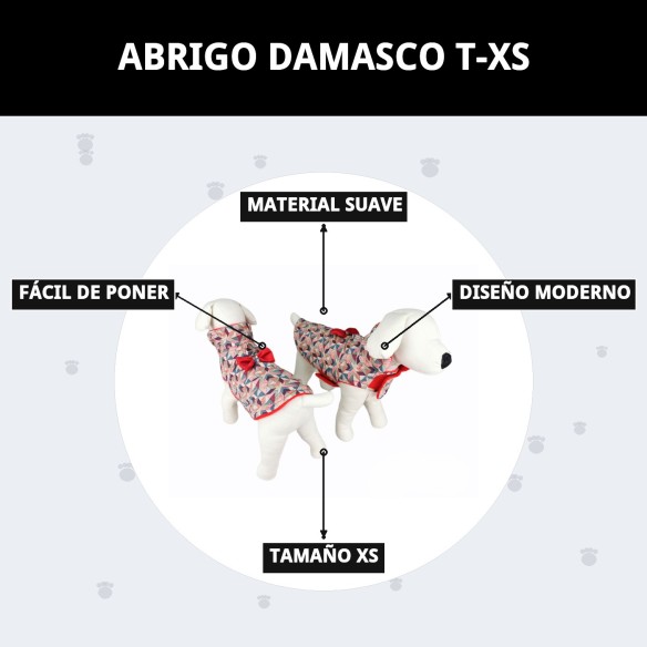 Abrigo Damasco T-XS: Estilo y Comodidad para tu Mascota
