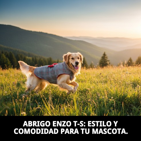 Abrigo Enzo T-S para Mascotas: Estilo y Comodidad