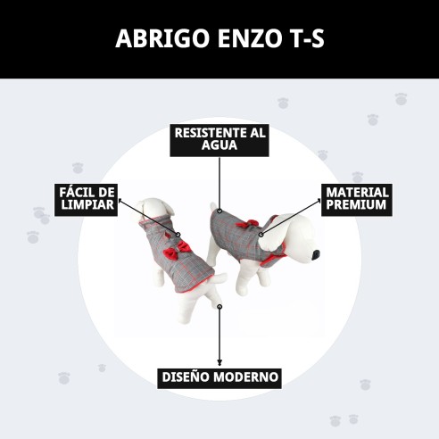 Abrigo Enzo T-S para Mascotas: Estilo y Comodidad
