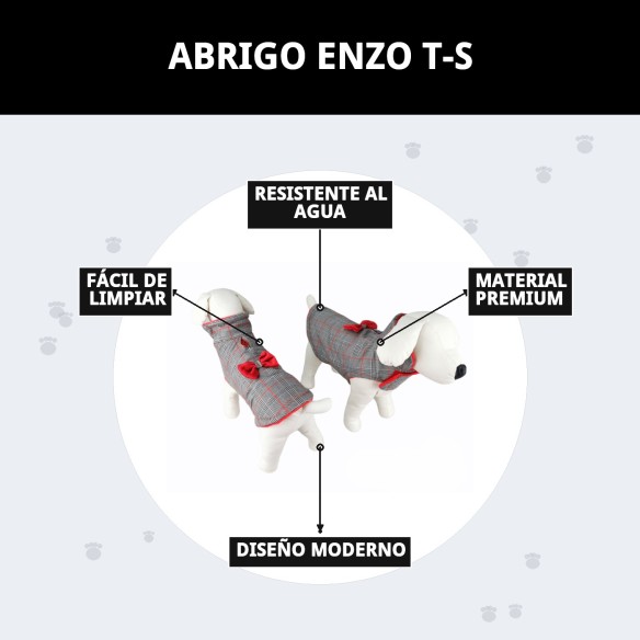 Abrigo Enzo T-S para Mascotas: Estilo y Comodidad