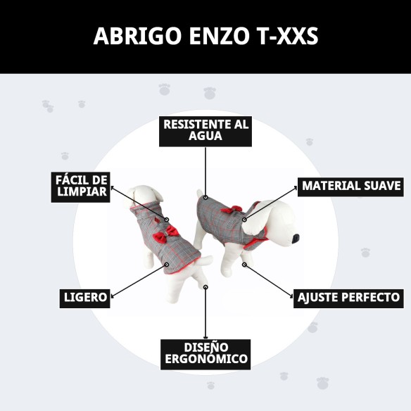 Abrigo Enzo T-XXS: Estilo y Calidez para tu Mascota