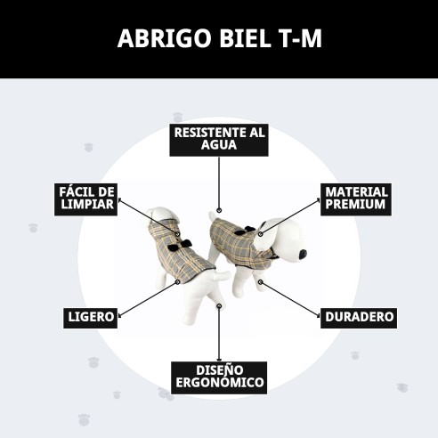 Abrigo Biel T-M para Mascotas: Calidez y Estilo 2023