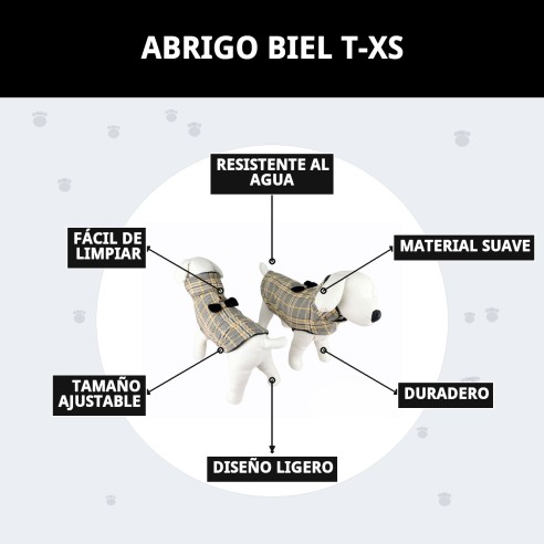 Abrigo Biel T-XS: Estilo y Calidez para tu Mascota