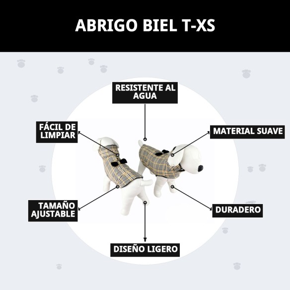 Abrigo Biel T-XS: Estilo y Calidez para tu Mascota
