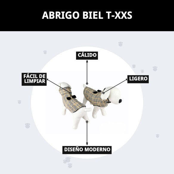 Abrigo Biel T-XXS: Calidez y Estilo para tu Mascota