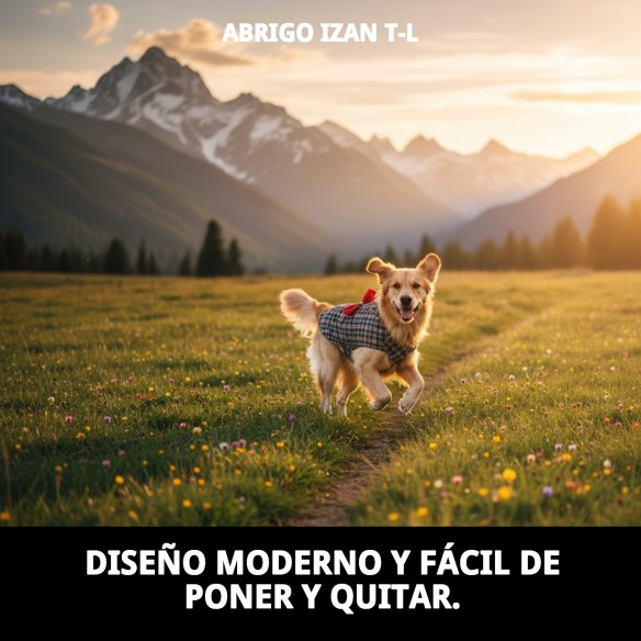 Abrigo Izan T-L para Mascotas: Estilo y Calidez Ideal
