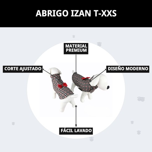 Abrigo Izan T-XXS: Calidez y Estilo para Tu Mascota