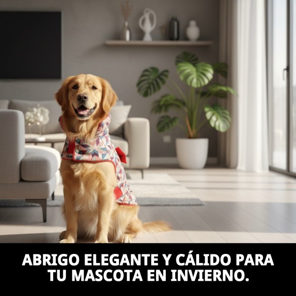 Abrigo Damasco T-M para Mascotas - Estilo y Comodidad