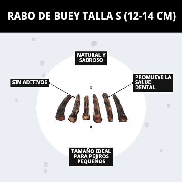 Rabo de Buey S para perros 100% natural y saludable