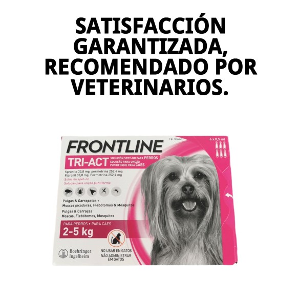 Frontline Tri-Act: Protección total para perros de 2-5 kg