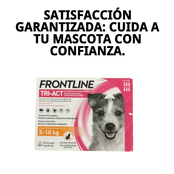 Frontline Tri-Act 5-10 kg: Protección total para tu perro
