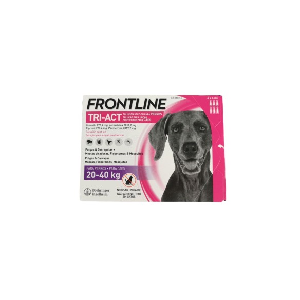 Frontline Tri-Act: Protección Total para Perros 10-20 kg