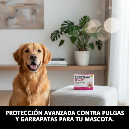 Frontline Tri-Act: Protección Total para Perros 10-20 kg