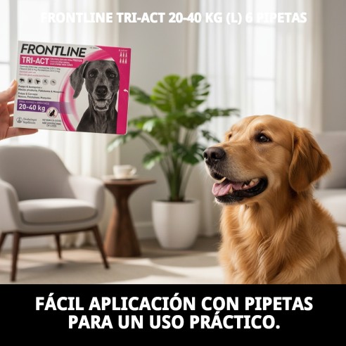 Frontline Tri-Act: Protección total para perros 20-40 kg.