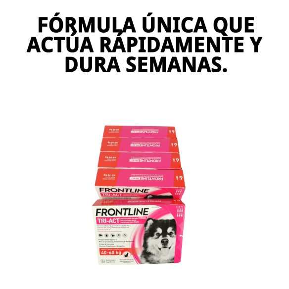 Frontline Tri-Act 40-60 kg: Protección total para tu perro