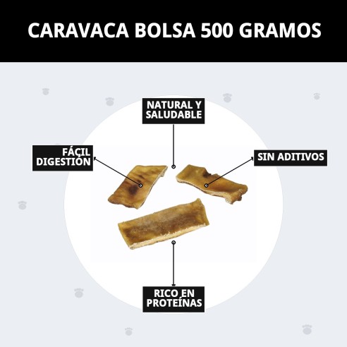 Placa de caravaca para perros de ternera sin pelo 1 kg