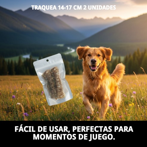 Tráquea de ternera deshidratada para perros | Moly 2 uds
