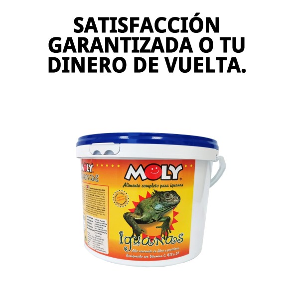 Alimento Profesional Moly Iguanas 3kg para Iguanas Verdes