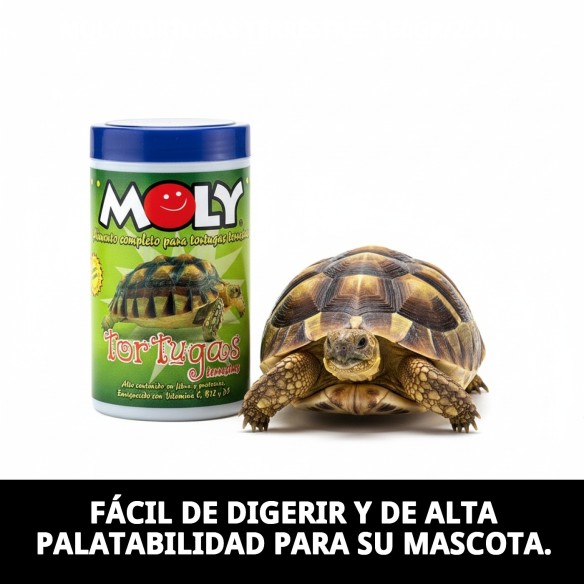 Alimento Premium para Tortugas Terrestres - Moly 250ml