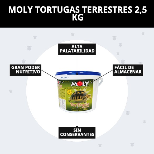 Alimento Premium Moly para Tortugas Terrestres 2,5 kg