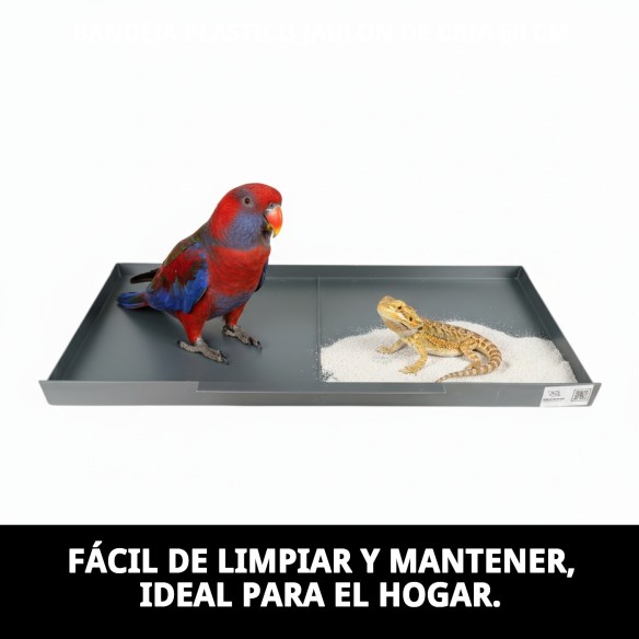 Bandeja Plástico Jaulón de Cría 60 cm para Mascotas