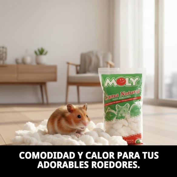 Cama MOLY para Roedores 30g - Comodidad y Calidez