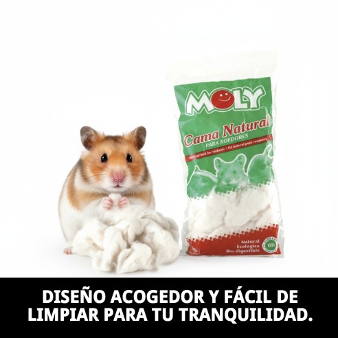 Cama MOLY para Roedores 30g - Comodidad y Calidez
