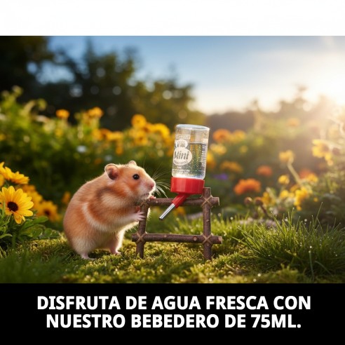 Bebedero Antigoteo para Roedores 75ml - Agua Fresca Siempre