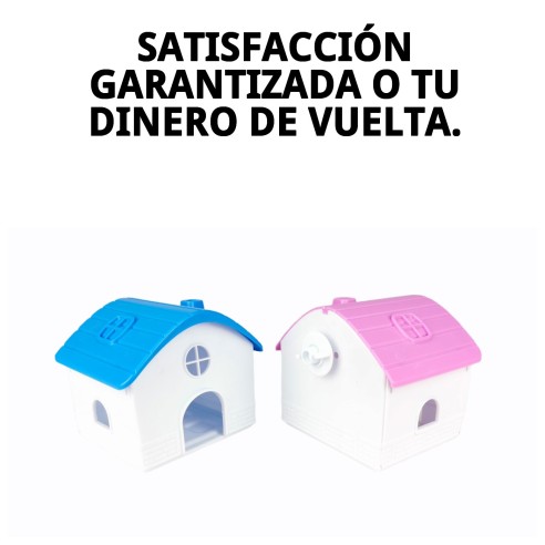 Casita para hámster de plástico ideal para descansar y jugar