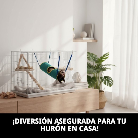 Túnel Jaula para Hurones - Accesorios Divertidos y Seguros