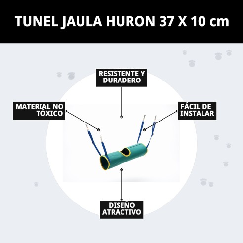 Túnel Jaula para Hurones - Accesorios Divertidos y Seguros