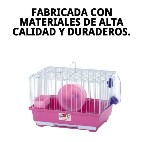 Jaula para hámster N.1 - 30x23x21 cm, desmontable y práctica