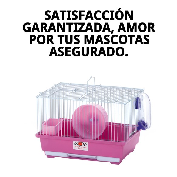 Jaula para hámster N.1 - 30x23x21 cm, desmontable y práctica
