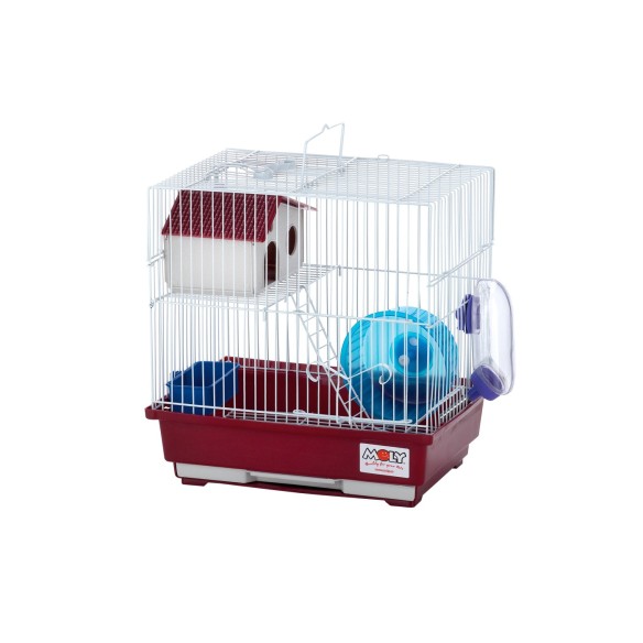 Jaula para Hámster N.2 - Compacta y Desmontable 30x23x31 cm