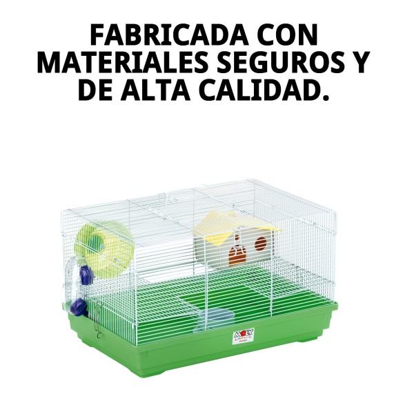 Jaula para Hámster 1 Piso - Compacta y Desmontable 47x30x27