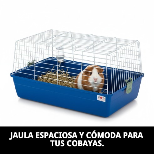 Jaula Cobaya N.1 Desmontable 60 x 36 x 32 cm Ideal para tu Mascota
