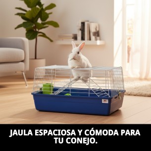 Jaula para Conejos 85x49x38 cm - Comodidad y Espacio 2
