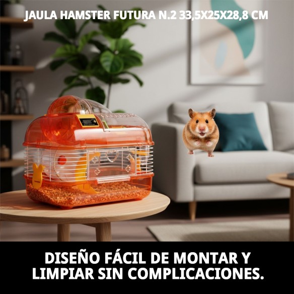 Jaula Hamster Futura N.2 Desmontable 33,5x25x28,8 cm