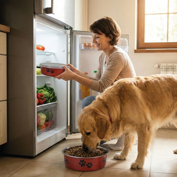 Set de 5 Comederos Para Perros con Tapa Ajustable Moly – Practicidad, higiene y control de porciones