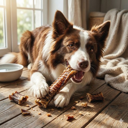 Tráquea de ternera deshidratada para perros | Moly 2 uds