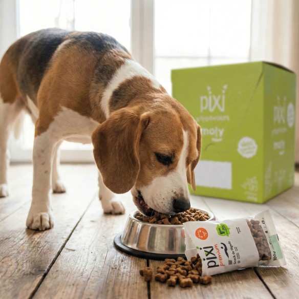 Expositor de snacks premium de hígado para perros 50 bolsitas