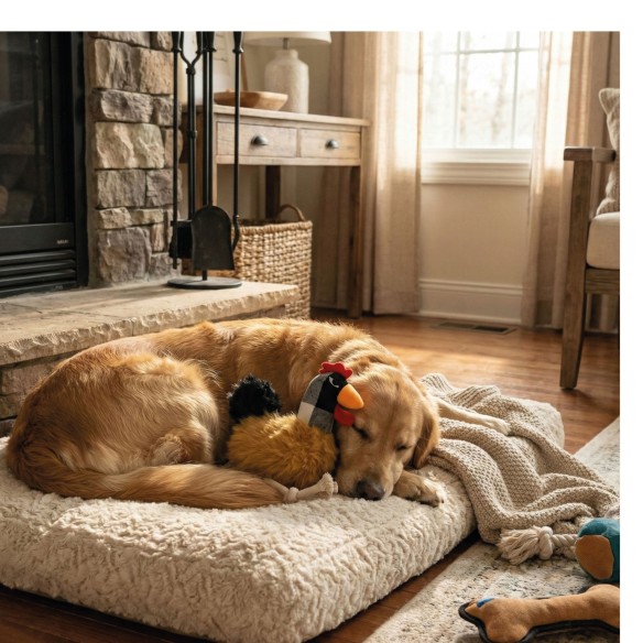 Peluches para Perros Corral 34 cm - Tres Texturas Divertidas