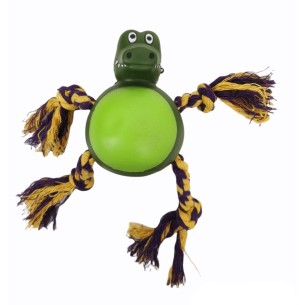 Juguete Mordedor Perro Cocodrilo 21 cm - Diversión Asegurada