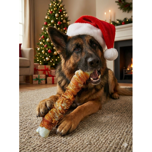 Dental Snack Pechuga de Pollo Extra Maxi 1 kg Moly | Barritas 20–25 cm Naturales para Perros Grandes