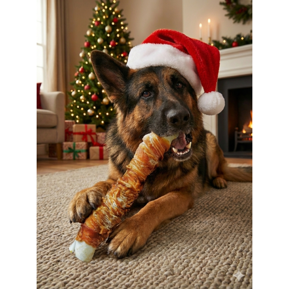 Dental Snack Pechuga de Pollo Extra Maxi 1 kg Moly | Barritas 20–25 cm Naturales para Perros Grandes