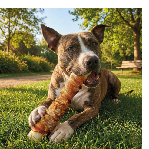 Dental Snack Pechuga de Pollo Extra Maxi 1 kg Moly | Barritas 20–25 cm Naturales para Perros Grandes