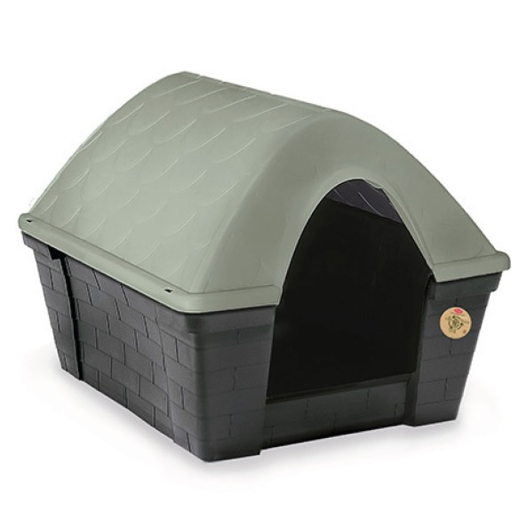 Caseta Happy Medium Stefanplast 82×68×62 cm | Casa para Perros Resistente, Confortable y Fácil de Limpiar