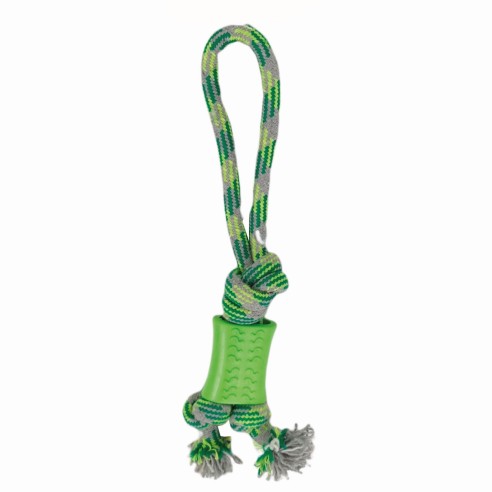 Lanzador Mordedor 35 cm Green: Diversión y Ejercicio Canino