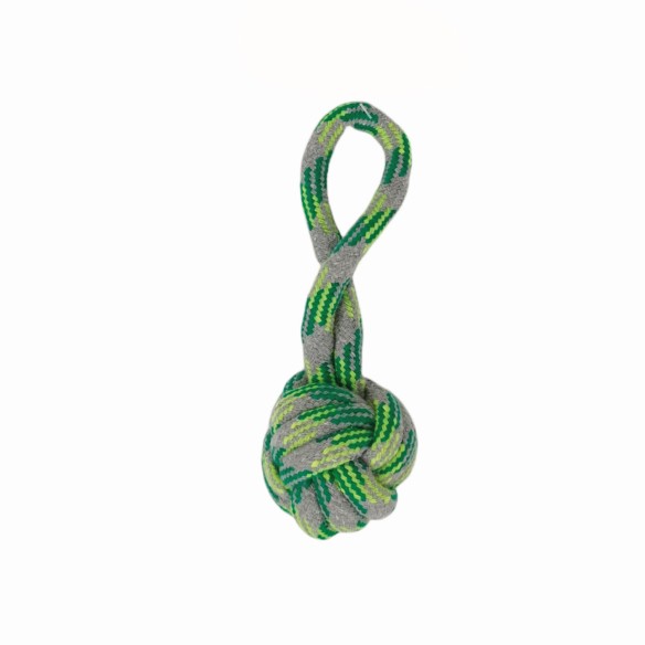 Mordedor Pelota 18 cm Green: Diversión y Salud Canina